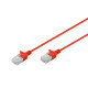 Digitus Патч-корд DIGITUS CAT 6 U-UTP Sliim, 3 м, AWG 32/7, Cu, LSZH, чевоний (DK-1618-030S-R)