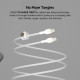 Belkin Cable USB-С - USB-C BRAIDED SILICONE, strap with magnet, 1m, white (CAB011BT1MWH)