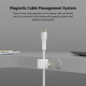 Belkin Cable USB-С - USB-C BRAIDED SILICONE, strap with magnet, 1m, white (CAB011BT1MWH)
