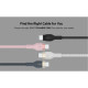 Belkin Cable USB-С - USB-C BRAIDED SILICONE, strap with magnet, 1m, white (CAB011BT1MWH)