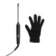 Remington urling iron Pro Tight Curl Wand, 25V, temp. modes-10, D-10mm, 130-220С, display, ceramics, tourmaline, gray-black (CI6X10)