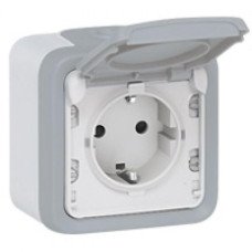 Legrand Plexo Розетка 2К+3[сірий] (069733)