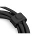 Digitus USB Silicone connection cable, USB-C - USB-C 1m, USB 3.2 Gen2, 10G, 4K, 100W, black (AK-300342-010-S)