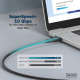 Digitus USB Silicone connection cable, USB-C - USB-C 1m, USB 3.2 Gen2, 10G, 4K, 100W, black (AK-300342-010-S)