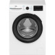 Beko WM Beko front load, 8kg, 1400, A, 55cm, display, invertor, steam, white (BM3WFSU48415WB)