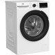 Beko WM Beko front load, 8kg, 1400, A, 55cm, display, invertor, steam, white (BM3WFSU48415WB)