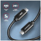 Дата кабель USB-C to USB-C 1.0m USB 2.0 PD 240W 5A black AXAGON (BUCM2-CM10AB)