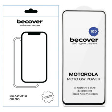Стекло защитное BeCover 10D Motorola Moto G57 Power Black (714856)