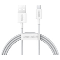 Дата кабель USB 2.0 AM to Micro 5P 2.0m Superior Fast Charging 2A white Baseus (CAMYS-A02)