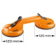 Neo Tools Vacuum Suction Cup, Double, Plastic Body, Diameter 120mm, 80kg (56-806)