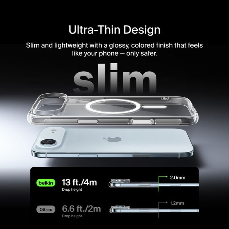 Belkin Чохол Belkin для iPhone Air, Magnetic Protective Clear (MSA033HQCL) Belkin Чохол Belkin для iPhone Air, Magnetic Protective Clear (MSA033HQCL)