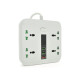 Сетевой фильтр питания Voltronic TВ-Т18, 4роз, 2*USB+PD White (OS-Т18-White)