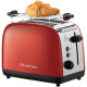 Russell Hobbs Toaster Colours Plus, 1600W, inoxав., heating, defrosting, red (26554-56)