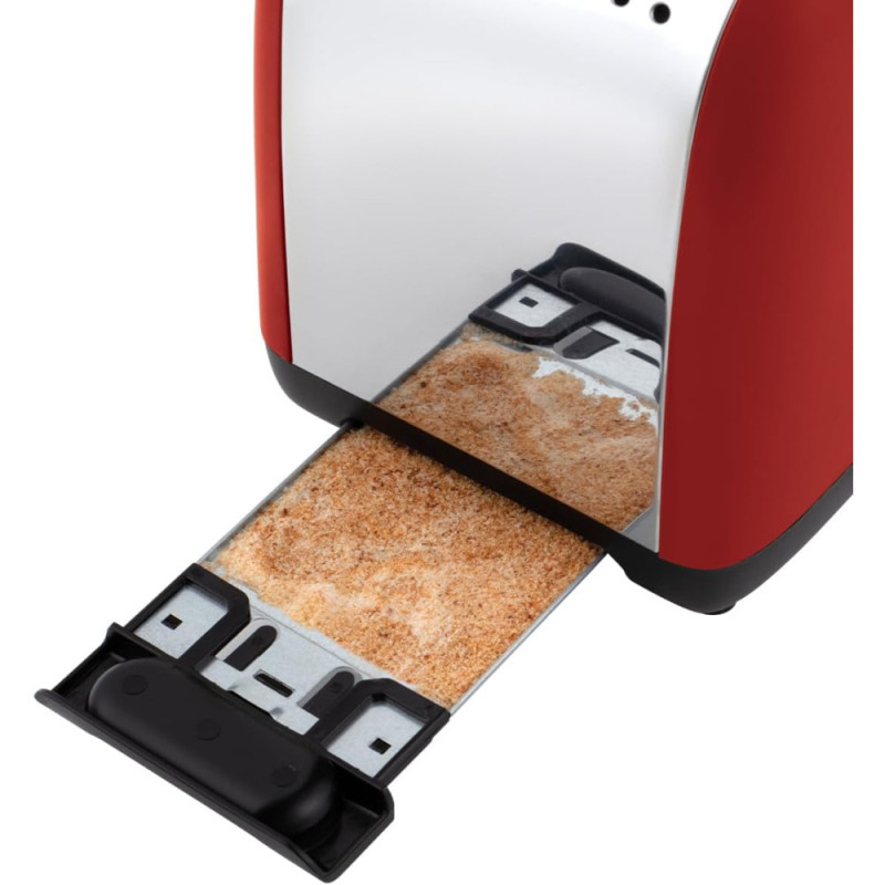 Russell Hobbs Toaster Colours Plus, 1600W, inoxав., heating, defrosting, red (26554-56)