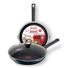 Tefal Frying pan Family Day, 28cm, aluminum, bakelite, glass, black (B5660653UA)