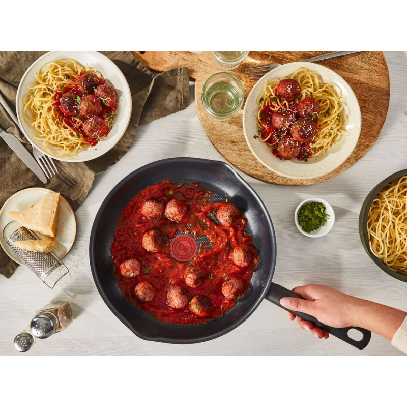 Tefal Frying pan Family Day, 28cm, aluminum, bakelite, glass, black (B5660653UA)