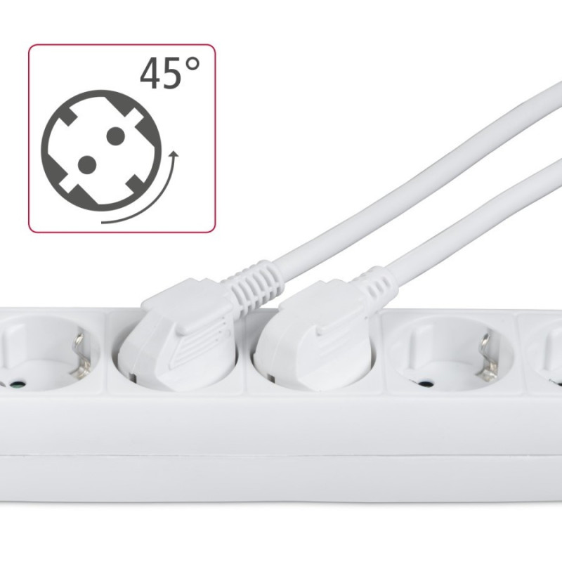 HAMA Мережевий подовжувач Multiple 6XSchuko 3G*1.5мм ws 3м White (00030533)