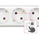 HAMA Мережевий подовжувач Multiple 6XSchuko 3G*1.5мм ws 3м White (00030533)