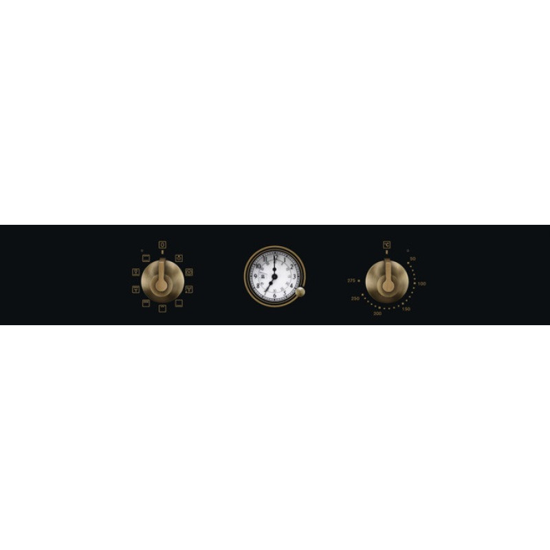 Electrolux Духовой шкаф электрический Rococo, 72л, A, конвекция, телескопические направляющие, черный (EOA5220AOR)
