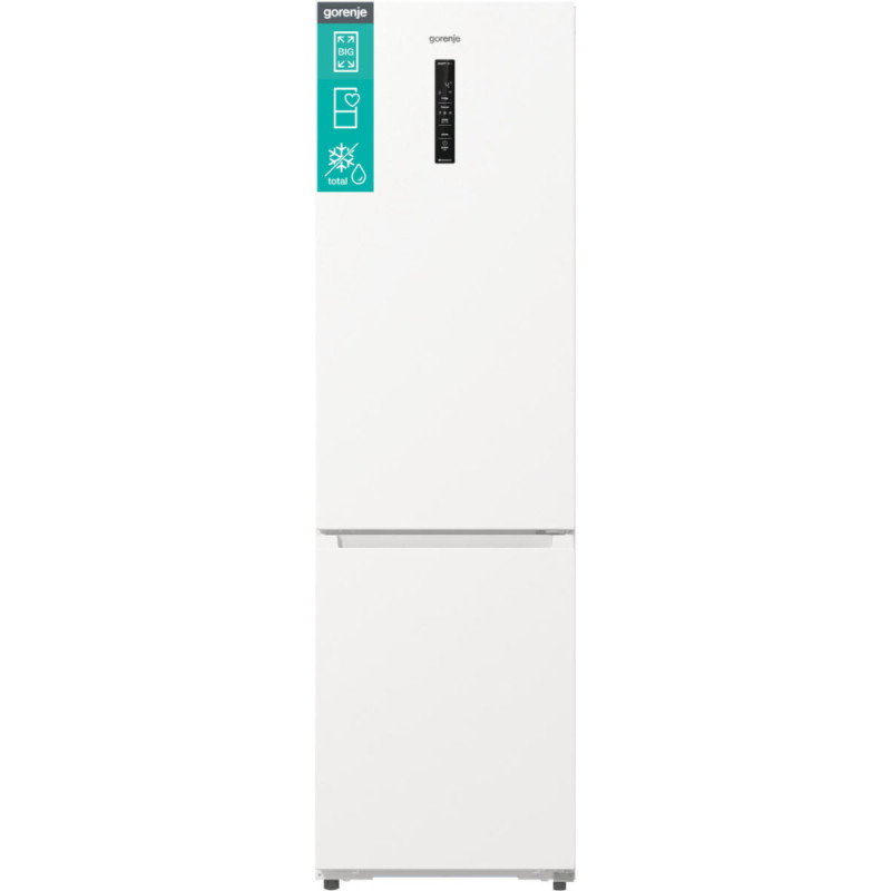 Gorenje BF Ref, 203x66x60sm, 2 doors., 283(130) L, А+, Total NF, Fresh zone, Invertor, Ext. display, Wi-Fi, white (NRB620E61W4WFE)