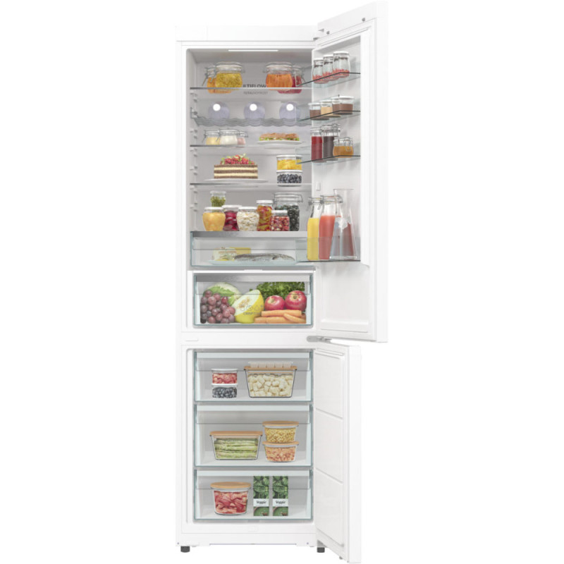 Gorenje BF Ref, 203x66x60sm, 2 doors., 283(130) L, А+, Total NF, Fresh zone, Invertor, Ext. display, Wi-Fi, white (NRB620E61W4WFE)