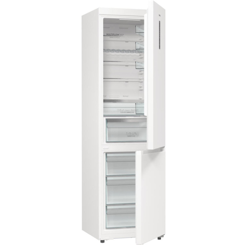 Gorenje BF Ref, 203x66x60sm, 2 doors., 283(130) L, А+, Total NF, Fresh zone, Invertor, Ext. display, Wi-Fi, white (NRB620E61W4WFE)