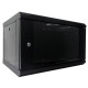 Шкаф настенный Hypernet 6U 19" 600x600 (WMNC66-6U-FLAT-BLACK)