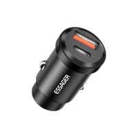 Зарядное устройство Essager 1xUSB-C 30W + 1xUSB black (ECCAC-TL01)