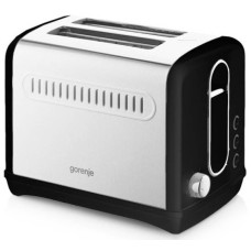 Gorenje Gorenje toaster 950W, defrosting function, auto power off, plastic+metall, black (T1100CLBK)