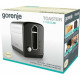 Gorenje Тостер Gorenje, 950Вт, функц. розморожування, автовідключення, пластик + металл, чорний (T1100CLBK)