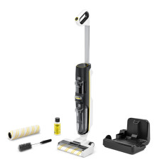 Karcher білий FCV 4 Dry Extra, h=FCV 4 Dry Extracm, VC, dust cont -0.45L, water -0.75L, battery operation up to 45min, 45, wireless, wet cleaning (1.056-136.0)