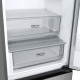 LG ref with bottom freezer, 203x60x68, ref-277l, freez.-110l, 2doors, A++, NF, inv, display ext, fresh zone, silver (GC-B509FNMW)