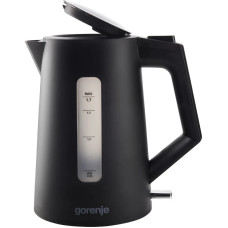 Gorenje Електрочайник 1.7л, Strix контроль, чорний матовий (K17OPB)