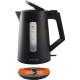 Gorenje Electric kettle, 1,7L, Strix, black matte (K17OPB)