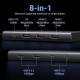 Концентратор Ugreen USB-C to 2xUSB 3.2 + 2xUSB-C 3.2 + 2xHDMI + DP 4K60Hz + PD 100W CM639 gray (35625)