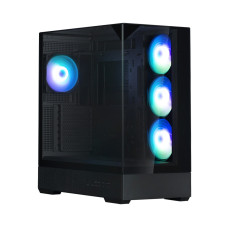 Zalman Корпус P40 Prism Plus без БП, 2xUSB3.0, 1x Type C, 3x120мм ARGB Reverse, 1x120мм ARGB, VGA 420мм, LCS ready, TG Side/Front/Top Panel, ATX, чёрный (P40PRISMPLUSBLACK)
