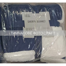 ARDESTO Плед Ardesto Sherpa 160х200см, 100% поліестер, синій темний (ART0204SH)