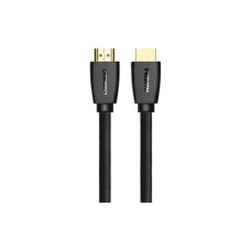 Кабель мультимедийный HDMI M to HDMI M 1.5m nylon braid black Ugreen (40409)