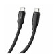 Дата кабель USB-C to USB-C 2.0m 3A 60W TPE embossed black ColorWay (CW-CBPDCC102-BK)