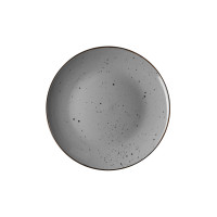 ARDESTO Тарелка обеденная Bagheria, 26 см, Grey, керамика (AR2926GREY)