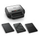 Tefal multi-maker UltraCompact 3in1 700W, teflon, 2 plates, device body-plastic, black-coppertino (SW383D10)