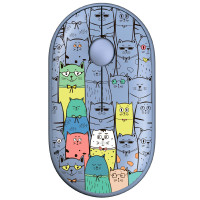 2E Миша MF300 PETS:CATS Silent WL BT, синій (2E-MF300WPETSBL)
