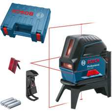Bosch Нівелір лазерний GCL2-50+RM1+BM3 до 20м, ±0.3мм/м, 4AAx1.5В, IP54, чохол, мішеннь, кейс, 0.6кг (0.601.066.F02)