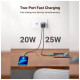 Зарядное устройство Ugreen 2xUSB-C PD45W (25W+20W) QC4.0+ CD294 black (90573)