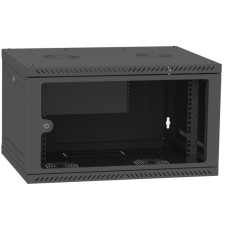 Шкаф настенный Ipcom 6U, 600*450, RAL9005 (СН-6U-060х045-ДС-9005)
