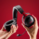 HyperX gaming headset Cloud III S, WL/USB-A/USB-C, black-red (A59Z0AA)
