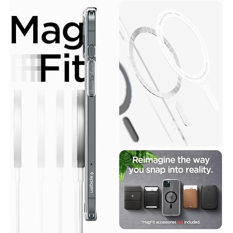 Spigen Чехол для Apple iPhone 15 Ultra Hybrid MagFit, Black (ACS06803)