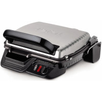 Tefal Гриль прижимний Ultracompact 2000Вт, темп. режимів-3, з`ємні пластини, розкриття на 180°, метал (GC305012)