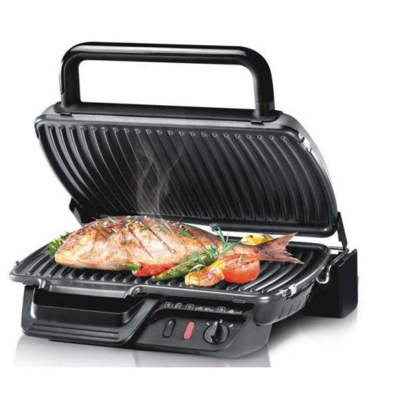 Tefal grill Tefal clamping Ultracompact, 2000W, temp. regimes-3, removable plates, 180degrees opening, metal (GC305012)