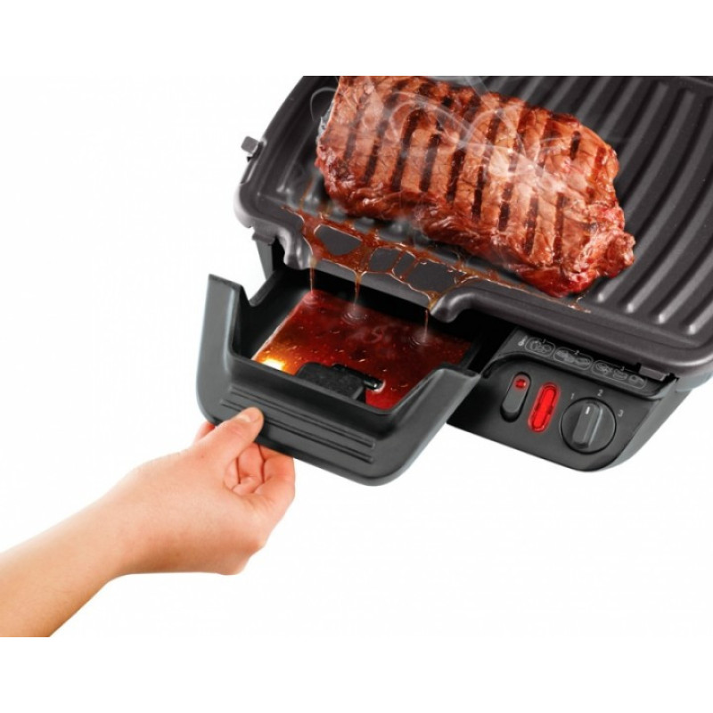 Tefal grill Tefal clamping Ultracompact, 2000W, temp. regimes-3, removable plates, 180degrees opening, metal (GC305012)